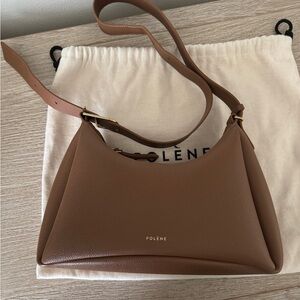 Polene Umi Camel Leather Bag